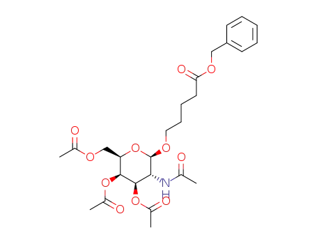 4-benzyloxycarbonylbutyl-2-deoxy-2-N-acetyl-3,4,6-tri-O-acetyl-β-D-galactopyranoside